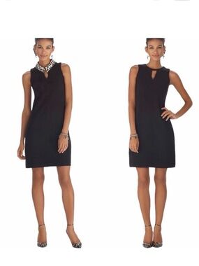 White House Black Market Black Sleeveless Dress
